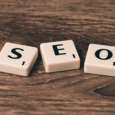 SEO spelt with scrabble tiles